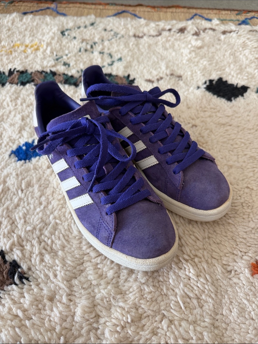 adidas Campus Suede Sneakers in purple/blue- womens 7.5 / mens 5